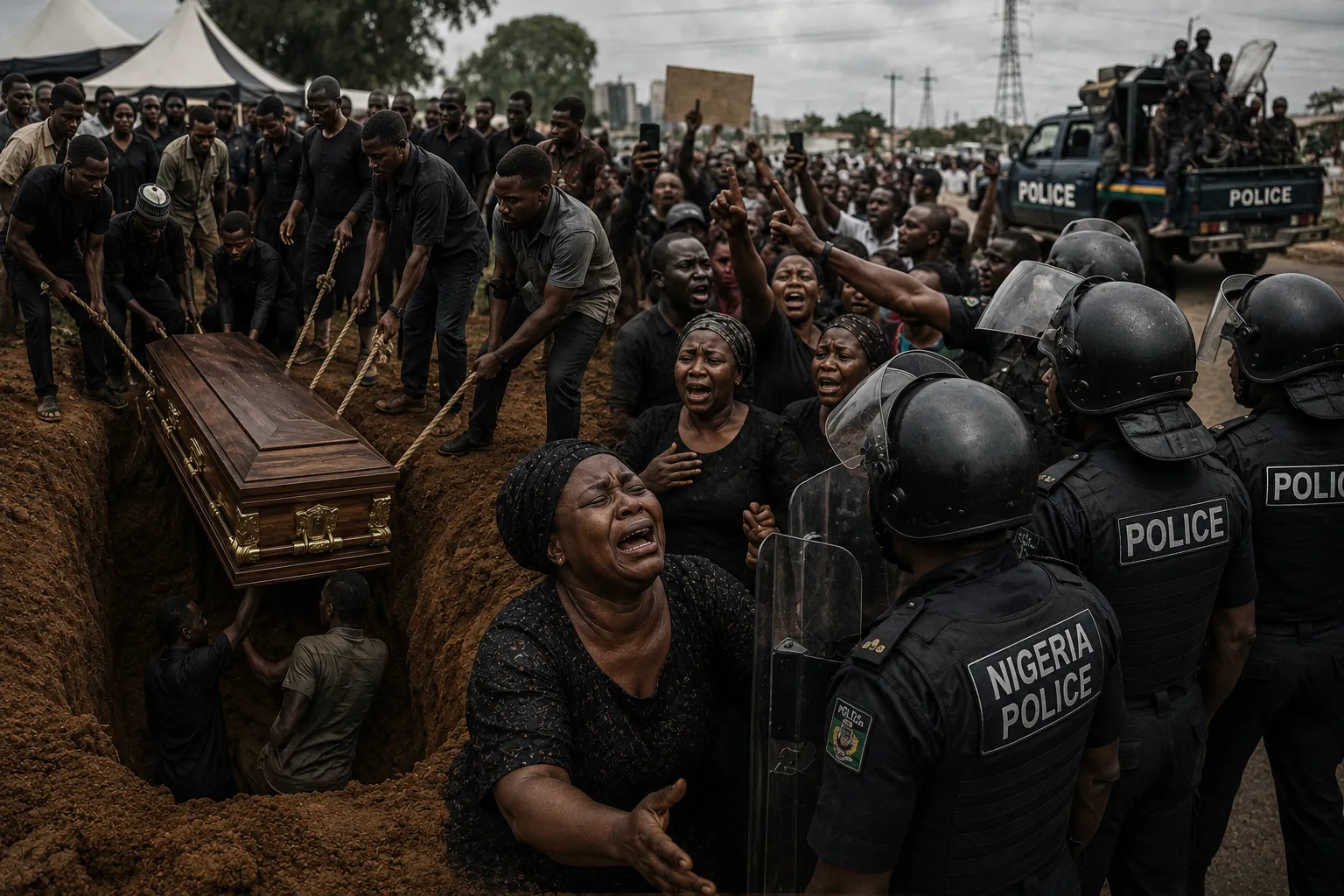 The Burial Incident and Police Response; The Nigeria Situation